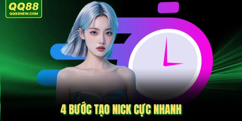 4 bước tạo nick cực nhanh