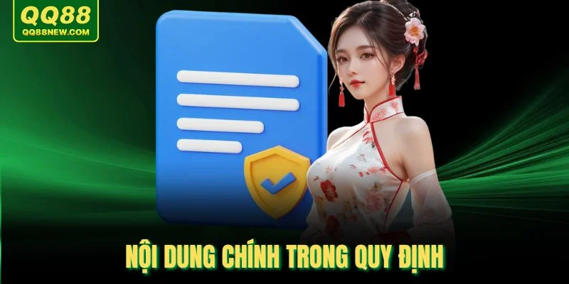 Nội dung chính trong quy định